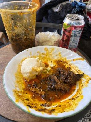 Oha Soup with fufu