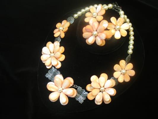 Handmade Shell flower set