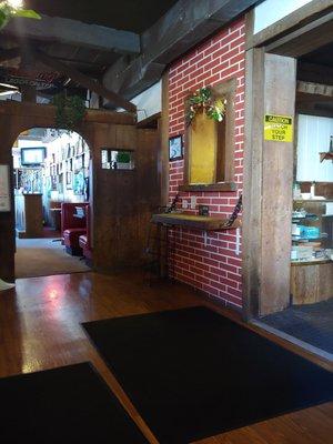 Entry to bar and other dining areas