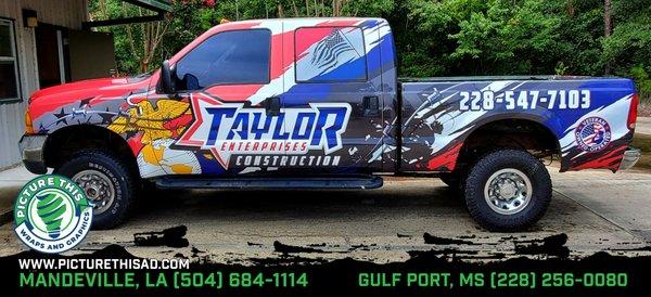 Taylor Enterprises truck wrap