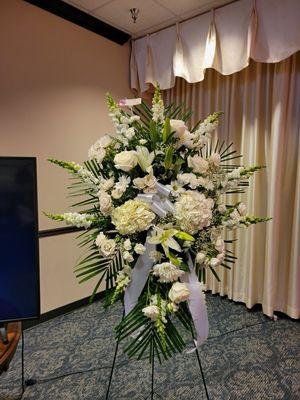 Beautiful arrangement for memorial service