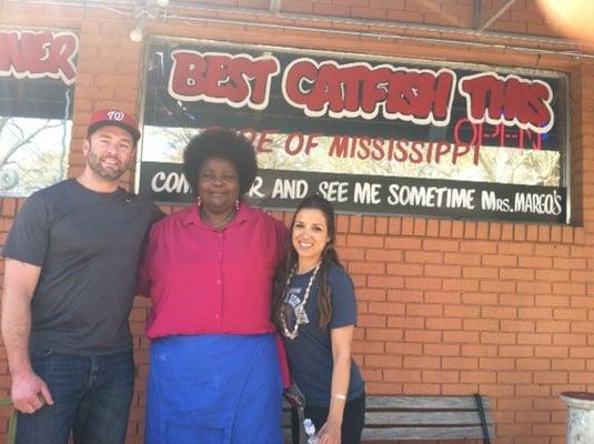 Us with Margo outside the Diner!