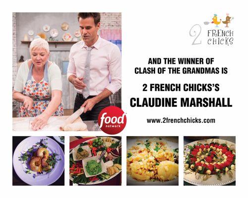 We are so proud to announce Chef Claudine 's victory on Clash of the grandmas. #foodnetwork