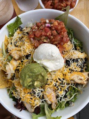 Chicken taco salad.