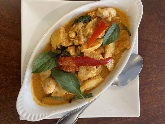 Red curry chicken