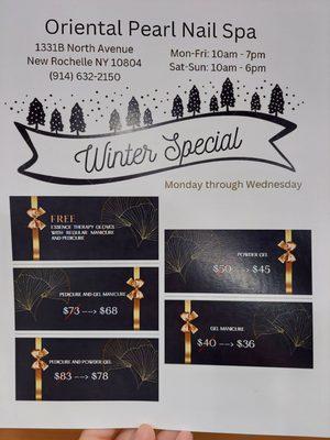 Come in for the Winter Special deals!