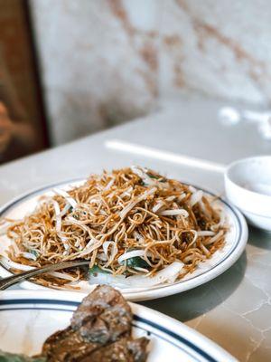 fried noodle with soy sauce