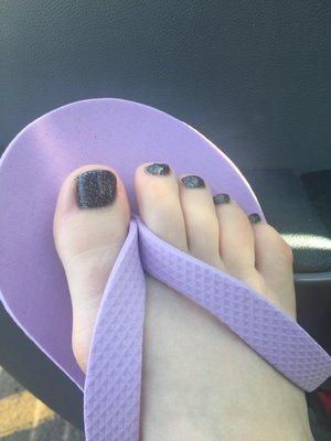 Avon stardust nail polish pedicure