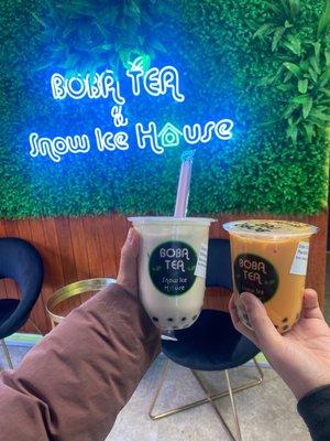 Oolong Milk Tea and Thai Milk Tea