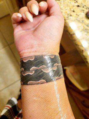 Double cover up wrap around snake.