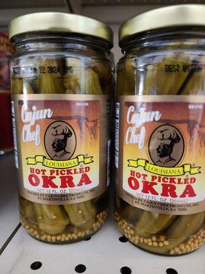 Okra hot pickled