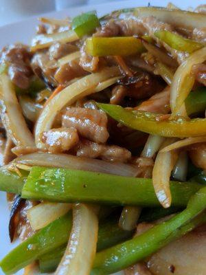 Shredded garlic pork