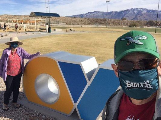 At the new playground at Naranja Park