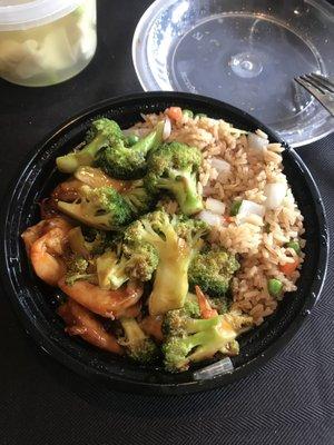 Shrimp with Broccoli Lunch Special