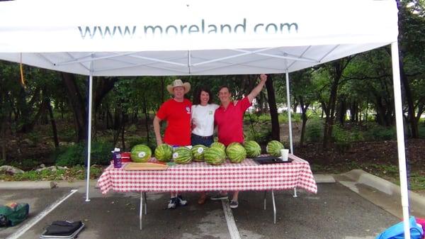 Westlake 4th of July Parade - our agents manning the Watermelon booth.