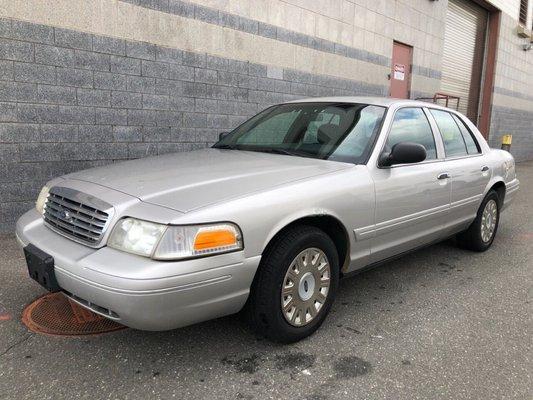 2005 Ford Crown Victoria police interceptor with street appearance in stock