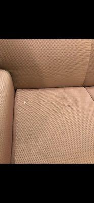 Room couch disgustingly dirty