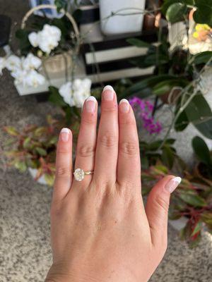 Gel French manicure