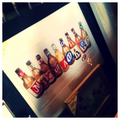 Milwaukee Beer Bottles Print!