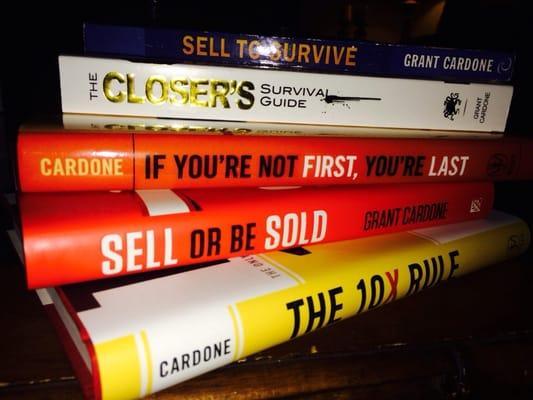 Grant Cardone's book collection