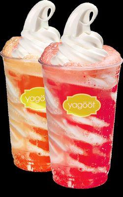 The Saylor: Original Yagööt frozen yogurt combined with a fizzy soda for an amazing experience.