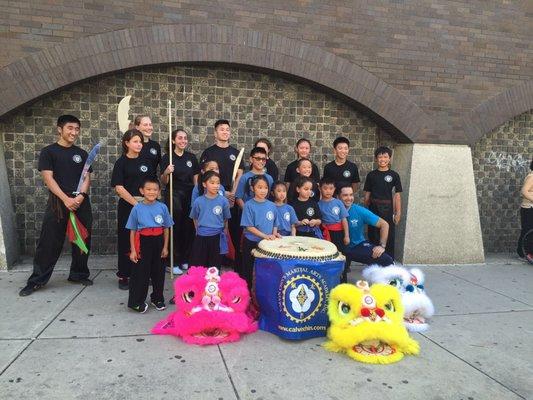 some of our youth students performing at August Moon festival in Boston's Chinatown!