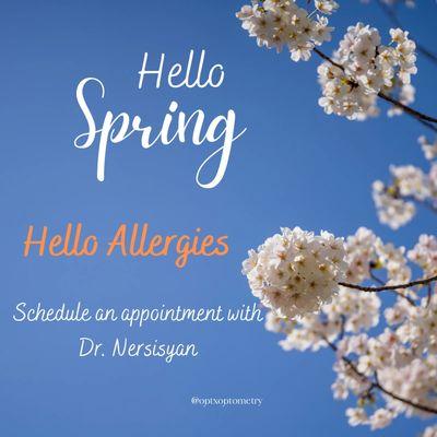 Springtime. Schedule your appointment.