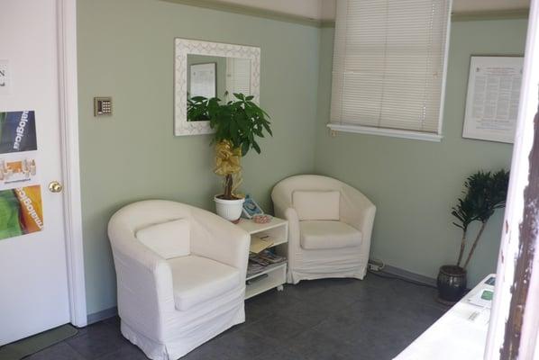 The Zap! Skin Care waiting room