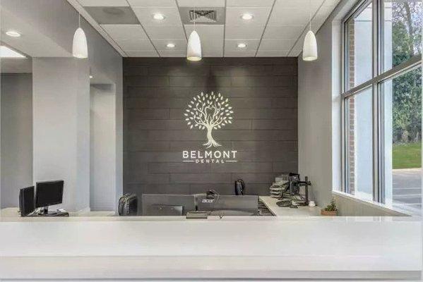 Front desk at Belmont Dental