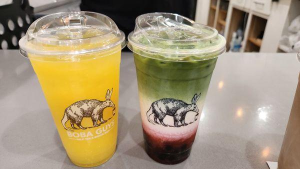 Mango & Strawberry Matcha