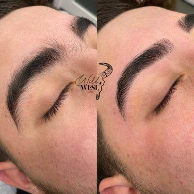 Men's eyebrow wax