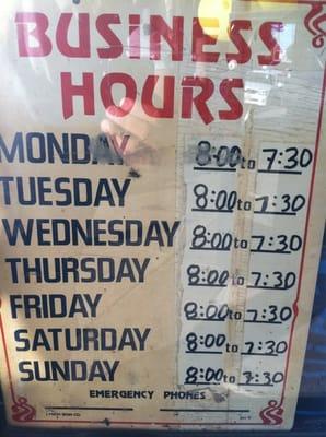 Business hours