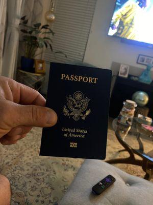 My brand new passport arrived overnight by UPS.