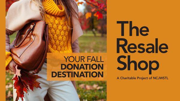 We accept donation of new and gently used clothing, shoes & accessories.