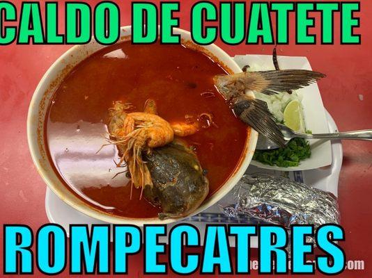 Delicioso caldo de catfish