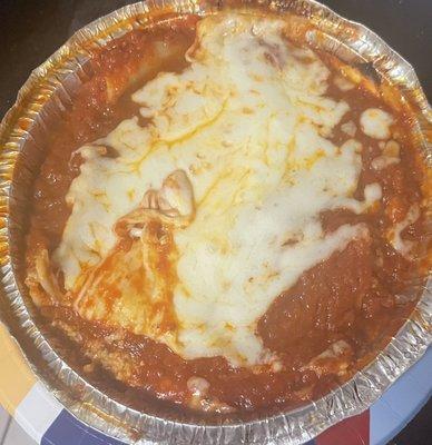 Beef Lasagna. Enough for two.