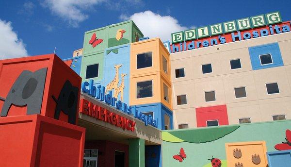 Edinburgh Children's Hospital Exterior Signage