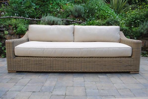 wicker sofa