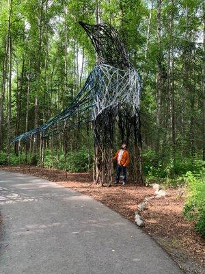 Art Sculptures in the garden.