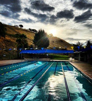 Sunrise at Indian Valley swim club.