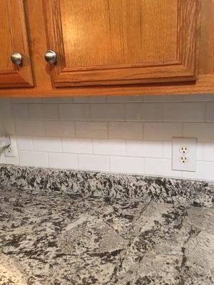 Tile backsplash