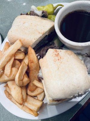 French Dip with fries