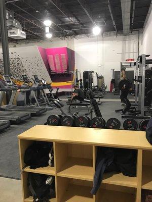 Weight lifting area