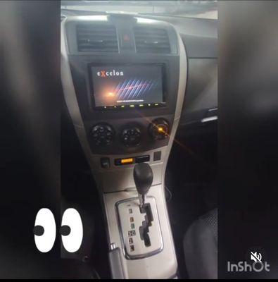 Car radio installation