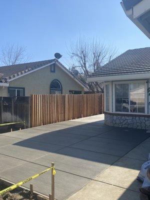 Finished driveway/patio!