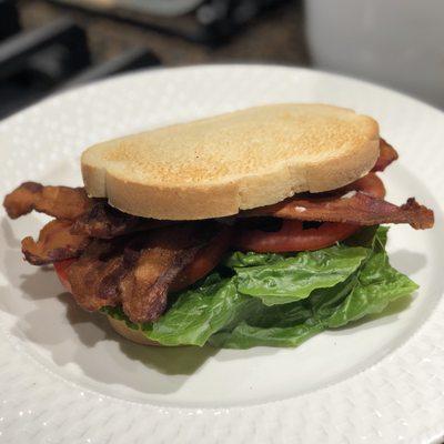 We always grab some Coursey's smoked bacon to make BLT's! It doesn't shrink up!