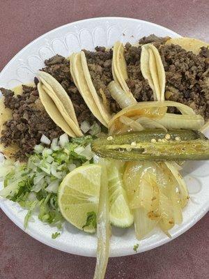 Beef tacos