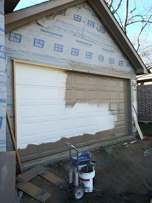 GARAGE EXTERIOR DOOR PAINTING