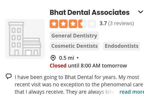 Logo    of Bhat Dental  Excellent Dentist