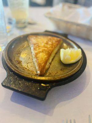 Flaming Saganaki